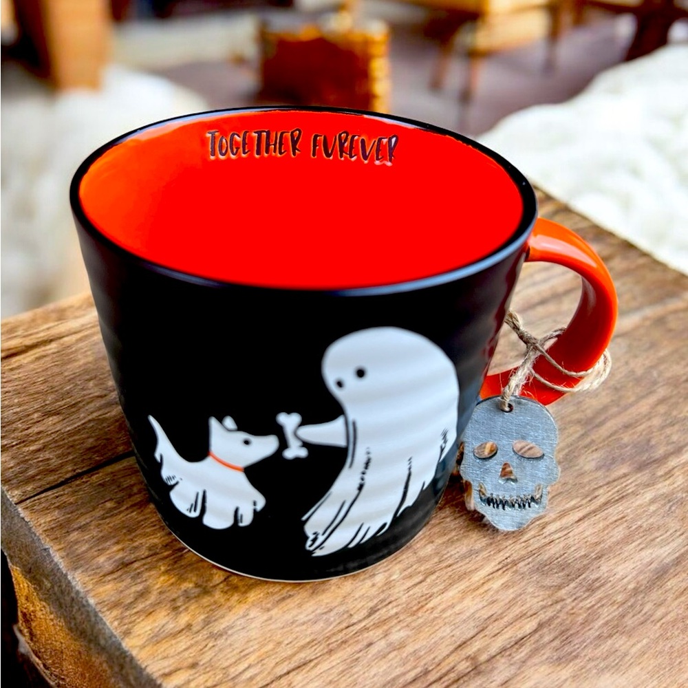 ***NEW*** Halloween Ghost Playing With Dog. On The Inside Reads Together Forever